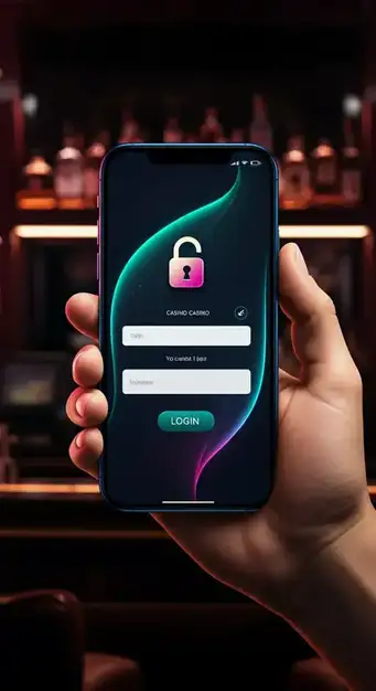 MagicWins Casino loginpagina interface met beveiligde invoervelden en SSL-certificaaticoon, voor een veilige toegang tot spelersaccounts.